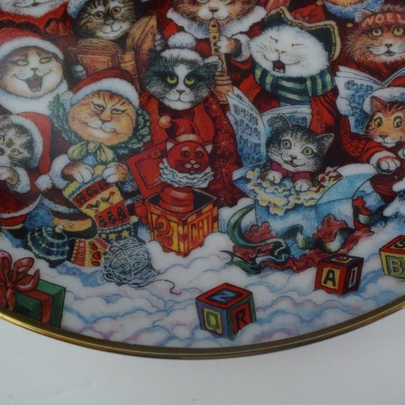 Franklin Mint "Santa Claws" Decorative Plate Design by Bill Bell Limited Edition - Picture 5 of 10